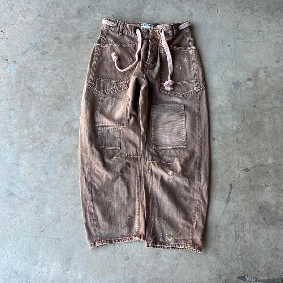Free People Other - Free People Moxie Pull on Barrel Jeans Mens size 26